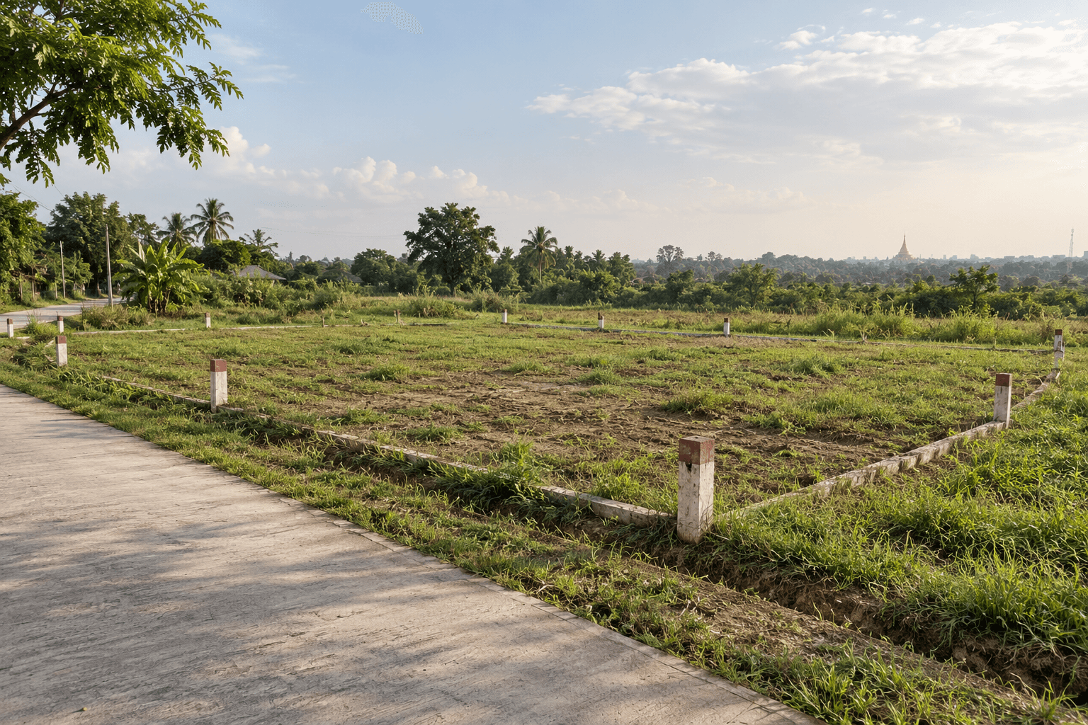 ဗဟန်း — လမ်းဝင်လမ်းထွက်ကောင်းသော မြေကွက်